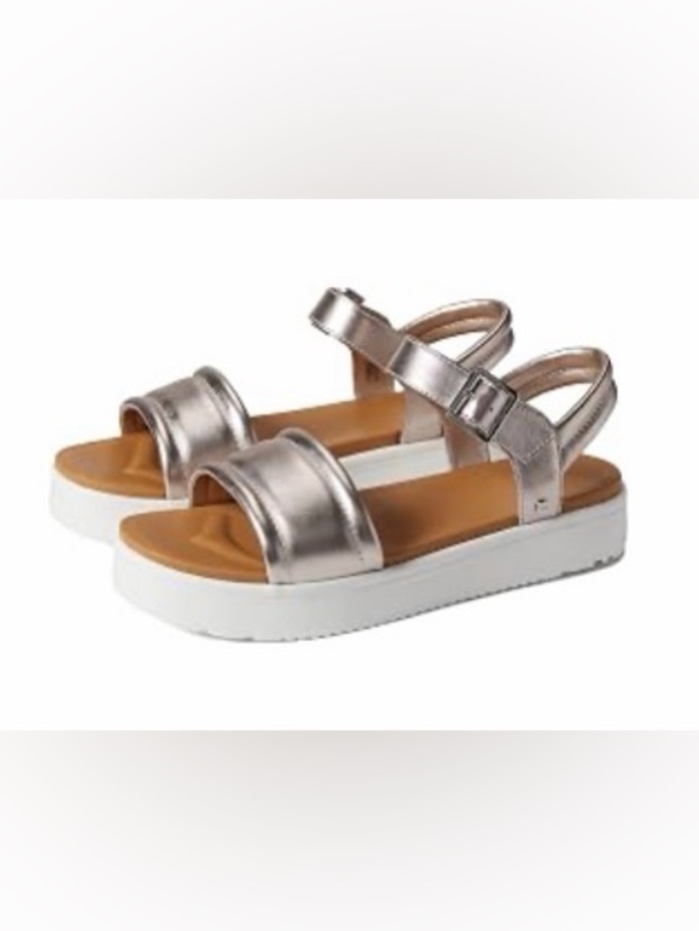 UGG | Women's Zayne Ankle Strap Rose Gold Metallic Sandals | Size 9M | NWOT